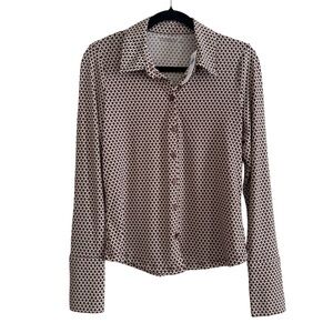 Abercrombie & Fitch Soft A&F Collection Button Up Top Size Medium Old Money